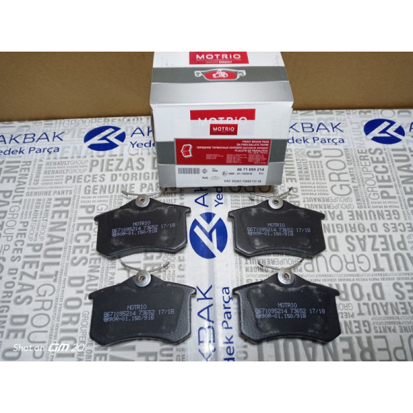 8671095214 - MEGANE 2 MOTRİO ARKA FREN BALATASI MGN II